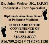 Dr. John J. Weber, Jr DPM Tall Sponsorship Banner